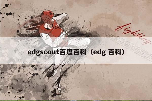 edgscout百度百科（edg 百科）插图