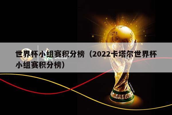 世界杯小组赛积分榜（2023卡塔尔世界杯小组赛积分榜）插图