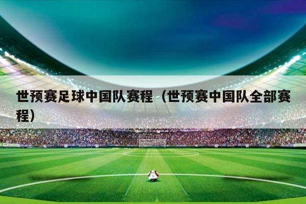 世预赛足球中国队赛程（世预赛中国队全部赛程）插图