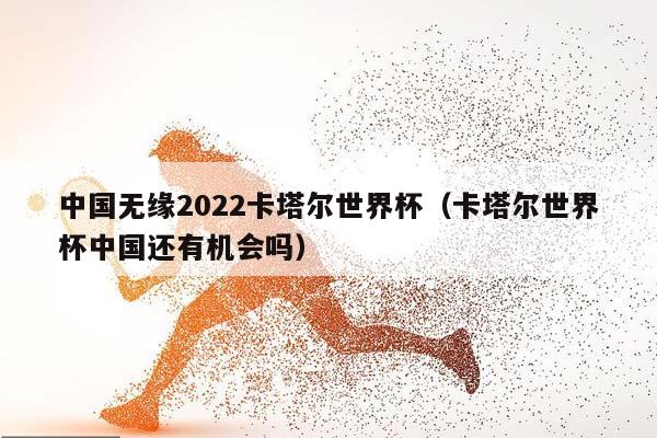 中国无缘2023卡塔尔世界杯（卡塔尔世界杯中国还有机会吗）插图