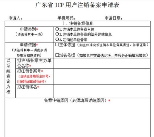 如何注销企业网站备案(网站注销备案申请表样本)插图